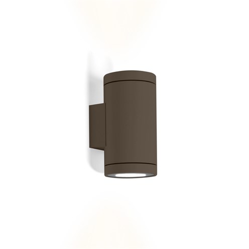 Wever & Ducré+TUBE WALL 2.0 PAR16 2x max. 5W GU10, IP65, välisvalgusti, pronks